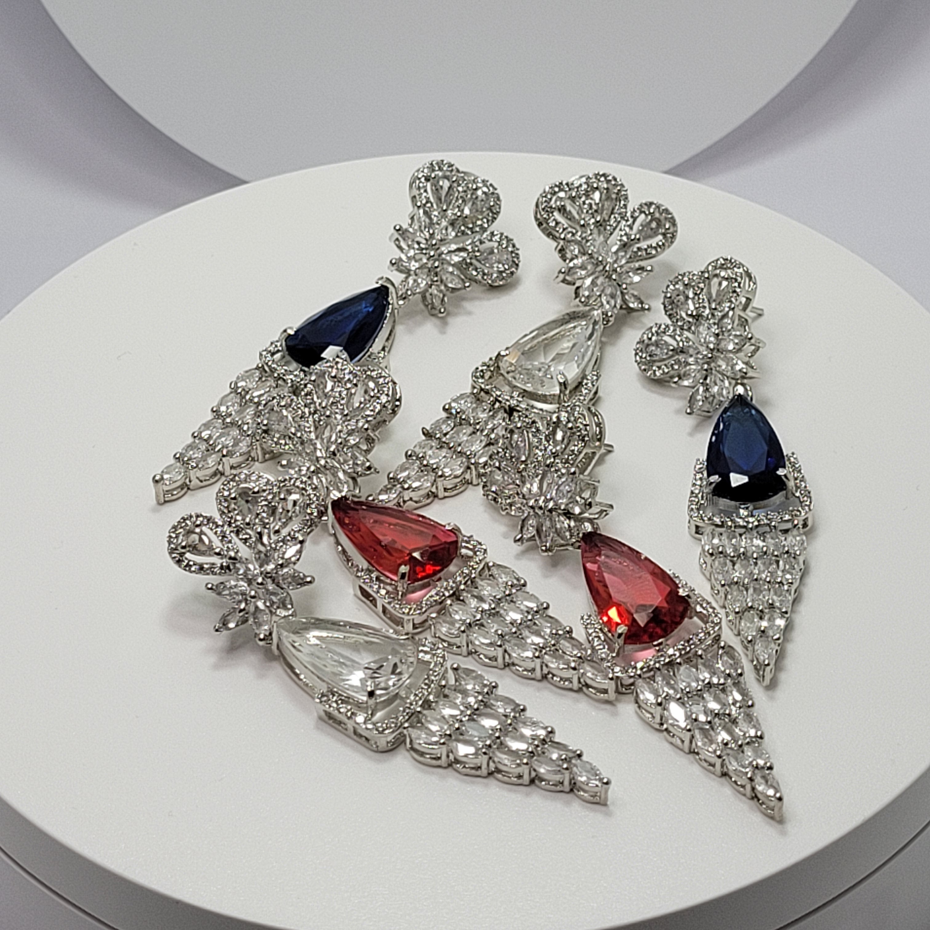 AD & Crystal - Chandelier Grape Earrings