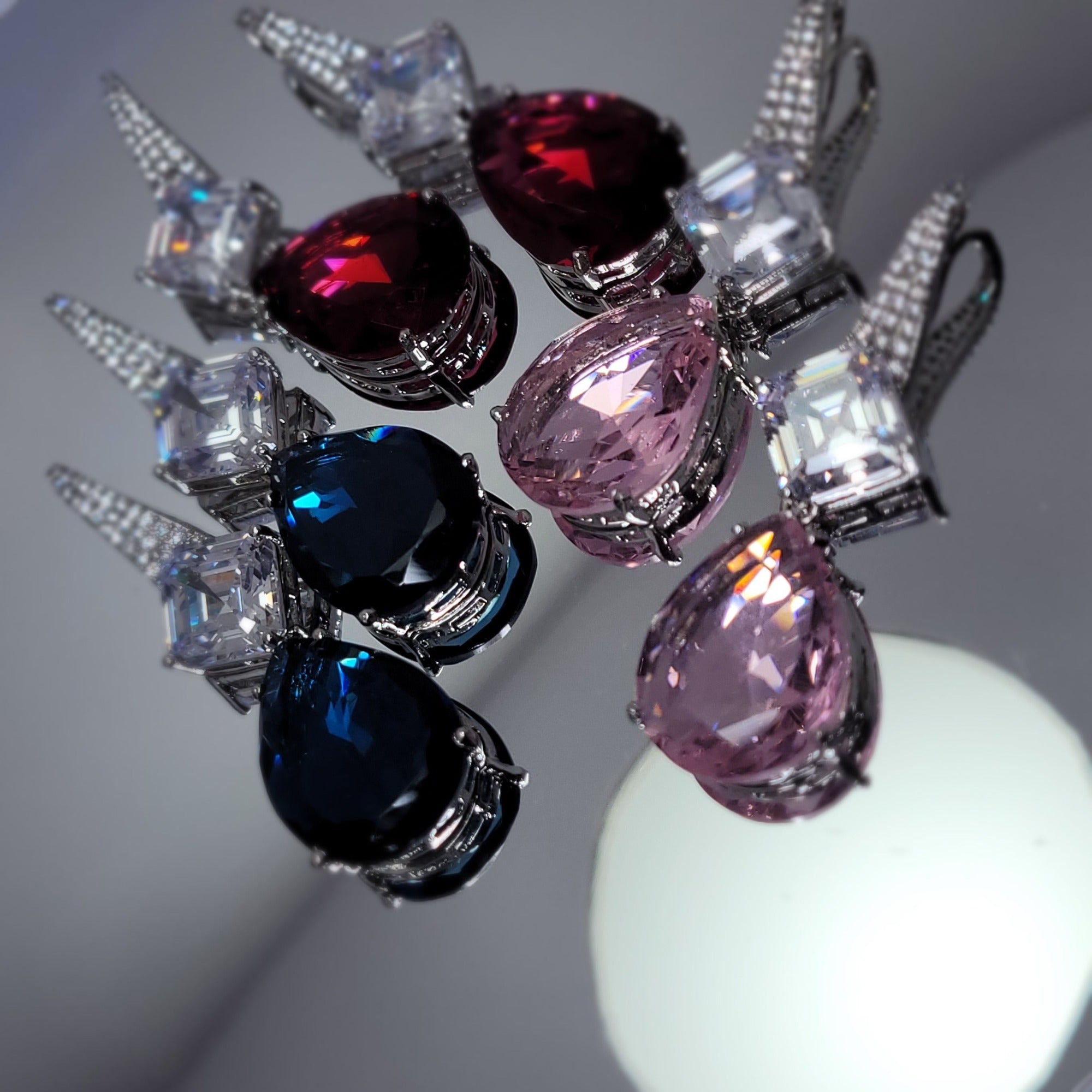 AD & Crystal - Hook earring
