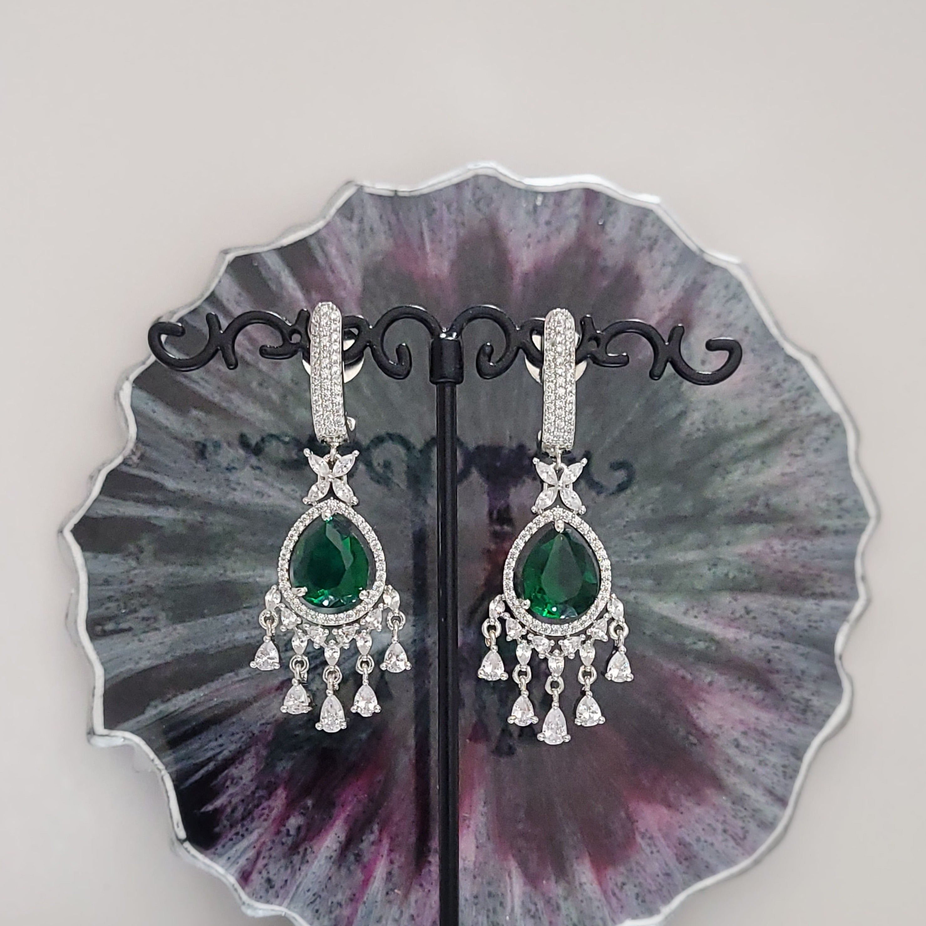 AD & Crystal - Chandelier earrings